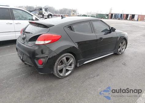 2013 Hyundai Veloster Turbo W/Blue z USA, uszkodzony, nr VIN KMHTC6AE9DU119659
